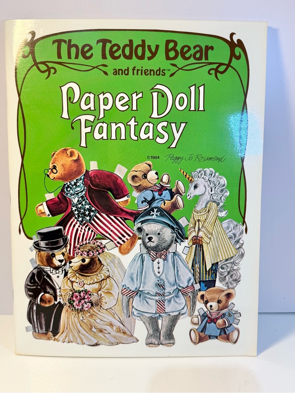 Teddy Bear and Friends Paper Doll Book Fantasy Full Color 1984 Uncut